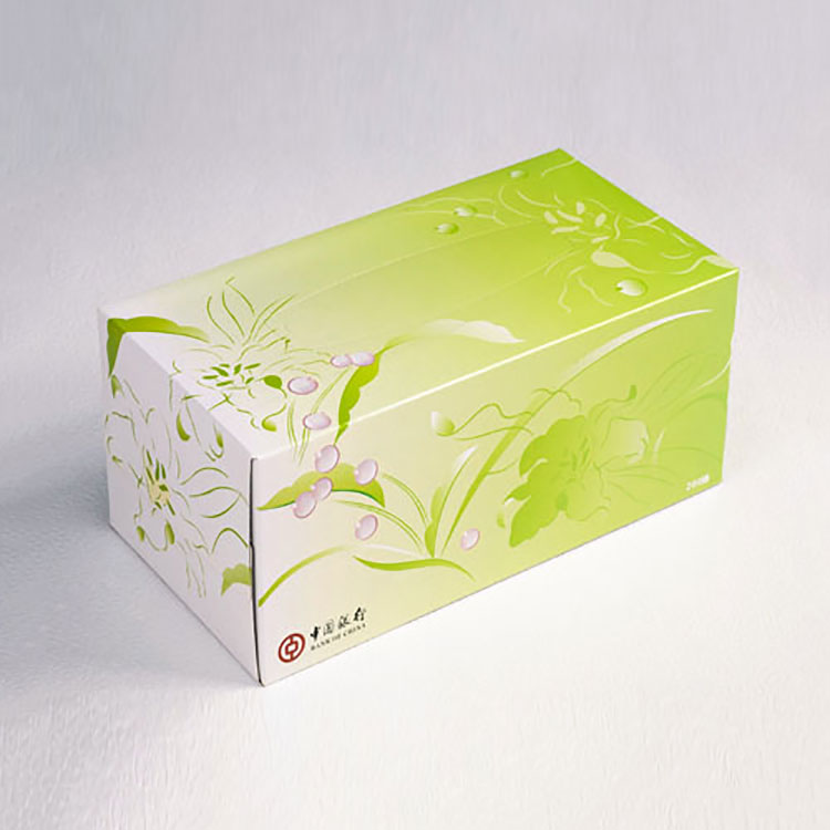 中國銀行客戶定制紙抽盒印刷